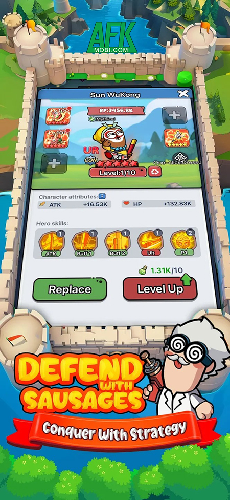 Cùng các anh hùng xúc xích bảo vệ tường thành trước bọn quỷ trong game Sausage Tales 2 Cùng các anh hùng xúc xích bảo vệ tường thành trước bọn quỷ trong game Sausage Tales 2