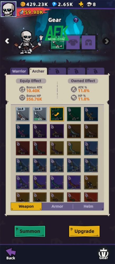 Skeleton Legends game nhàn rỗi cho game thủ triệu tập các chiến binh khô lâu 2 Skeleton Legends game nhàn rỗi cho game thủ triệu tập các chiến binh khô lâu 2