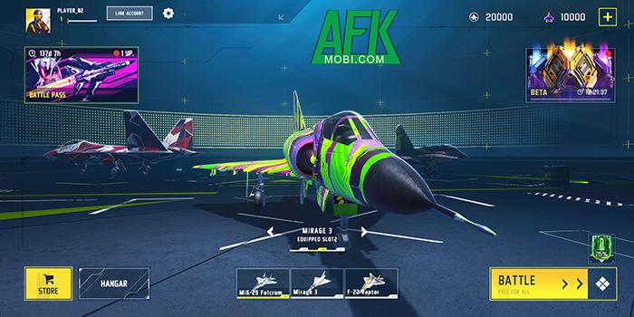 Điều khiển chiến cơ tham gia vào các trận không chiến trong Sky Combat 2: Air Combat PvP 0 Điều khiển chiến cơ tham gia vào các trận không chiến trong Sky Combat 2: Air Combat PvP 0