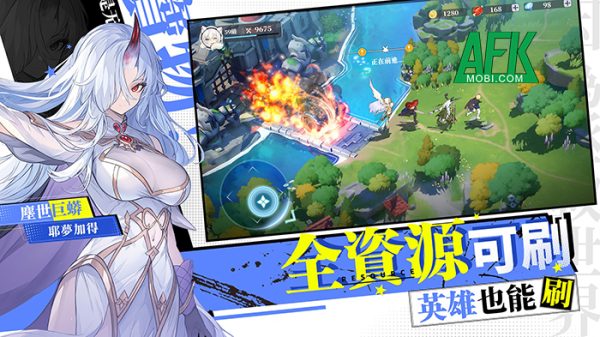 Soul of Dragon game đấu tướng kết hợp yếu tố phiêu lưu với đồ họa anime 3D đẹp mắt afkmobi soulofdragon 1jpg