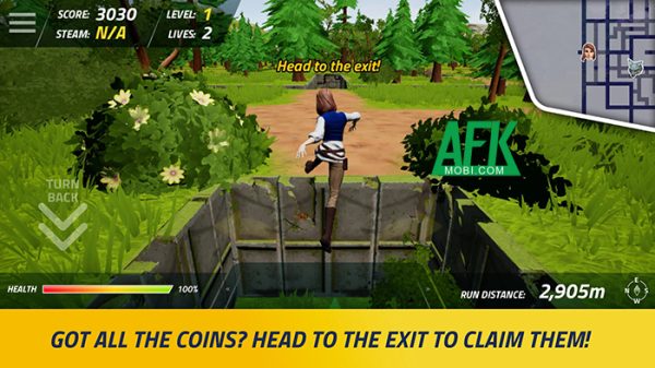 STEAM RUNNER game arcade chạy vô tận khám phá mê cung afkmobi steamrunner 1jpg