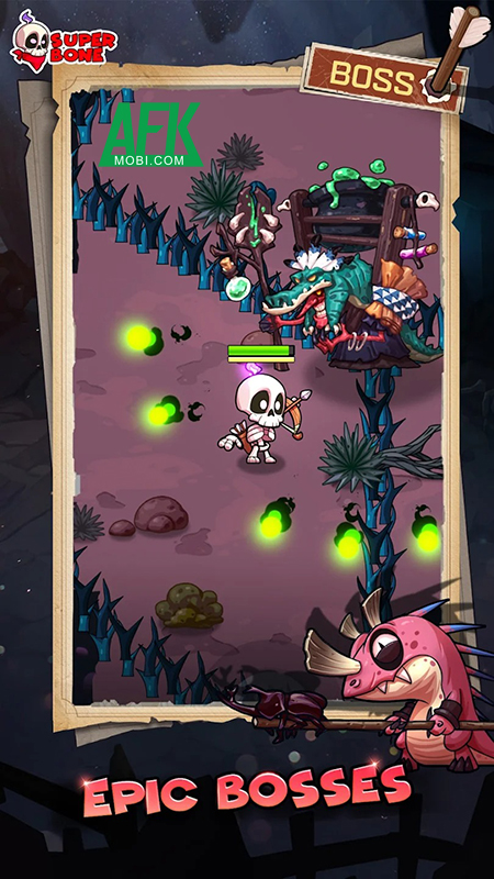 Điều khiển cung thủ khô lâu bước vào càn quét các ngục tối trong Super Bone 1 Điều khiển cung thủ khô lâu bước vào càn quét các ngục tối trong Super Bone 1