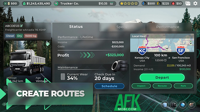 Trở thành ông trùm ngành vận chuyển đường bộ trong game mô phỏng Truck Manager - 2024 0 Trở thành ông trùm ngành vận chuyển đường bộ trong game mô phỏng Truck Manager - 2024 0