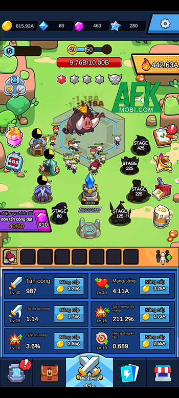 Warriors Village cho người chơi được phát triển ngôi làng chiến binh của mình 0 Warriors Village cho người chơi được phát triển ngôi làng chiến binh của mình 0