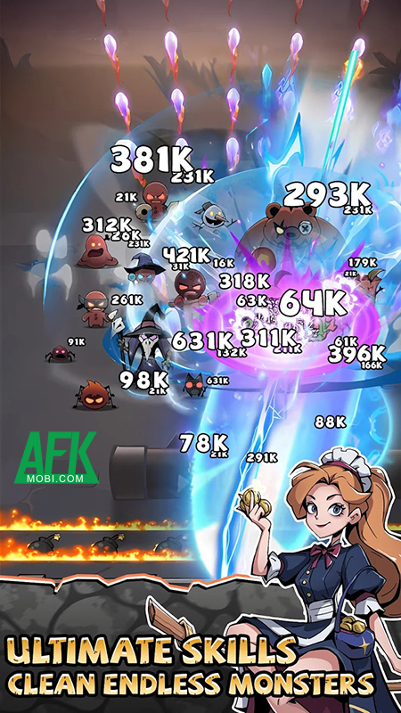 Wizard's Survival cho người chơi nhập vai phù thủy và bảo vệ thị trấn trước quái vật 2 Wizard's Survival cho người chơi nhập vai phù thủy và bảo vệ thị trấn trước quái vật 2