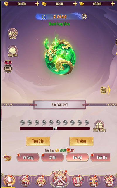 Có trăm nghìn cách để phát triển sức mạnh Võ Tướng ở game Chân Vương 3Q 8