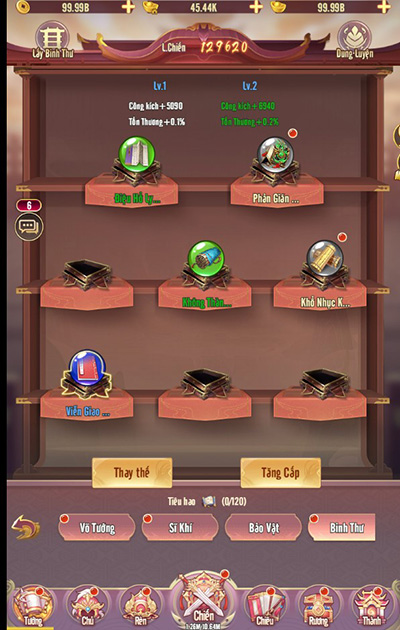 Có trăm nghìn cách để phát triển sức mạnh Võ Tướng ở game Chân Vương 3Q 15