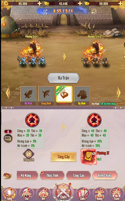 Có trăm nghìn cách để phát triển sức mạnh Võ Tướng ở game Chân Vương 3Q 13