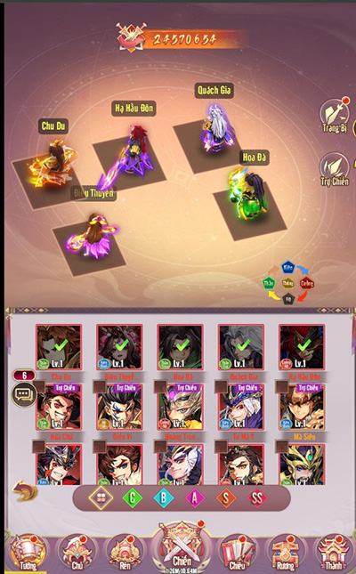 Có trăm nghìn cách để phát triển sức mạnh Võ Tướng ở game Chân Vương 3Q 3