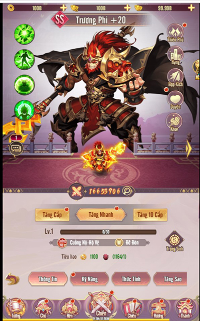 Soi sức mạnh phe Lưu Thục trong game Chân Vương 3Q Mobile 4