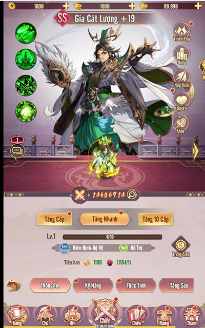 Soi sức mạnh phe Lưu Thục trong game Chân Vương 3Q Mobile 7