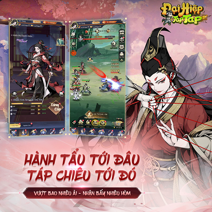 Vào game Đại Hiệp Tap Tap nâng chén thỏa thích, nhận ngay hiệp khách bá đạo! 1 Vào game Đại Hiệp Tap Tap nâng chén thỏa thích, nhận ngay hiệp khách bá đạo! 1