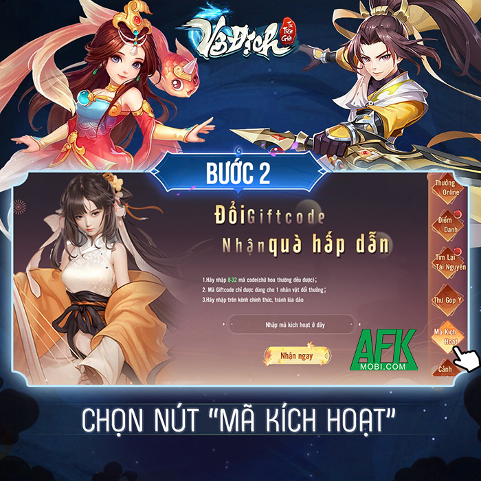 Tổng hợp gift code game Vô Địch Tu Tiên Giới - VTC mới nhất trong tháng 1