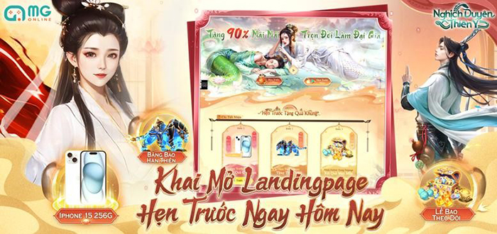 Game nhập vai Nghịch Duyên Thiên Ý ưu đãi vĩnh viễn 90%, trọn đời làm đại gia cập bến Việt Nam 1