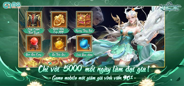 Game nhập vai Nghịch Duyên Thiên Ý ưu đãi vĩnh viễn 90%, trọn đời làm đại gia cập bến Việt Nam 3