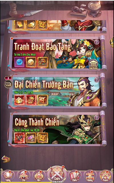 Chân Vương 3Q cho người chơi thoả sức chế đồ, triệu hồi Võ Tướng không giới hạn 10