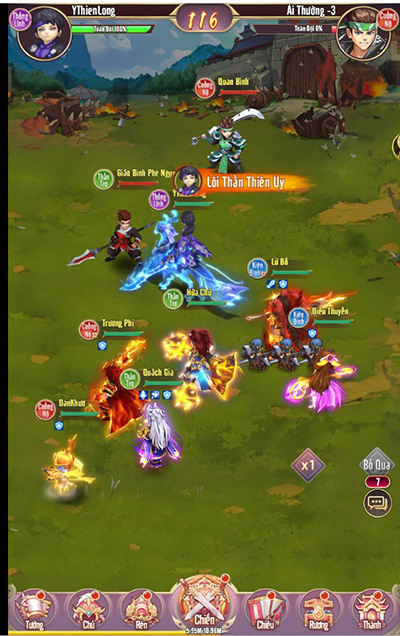 Chân Vương 3Q cho người chơi thoả sức chế đồ, triệu hồi Võ Tướng không giới hạn 12