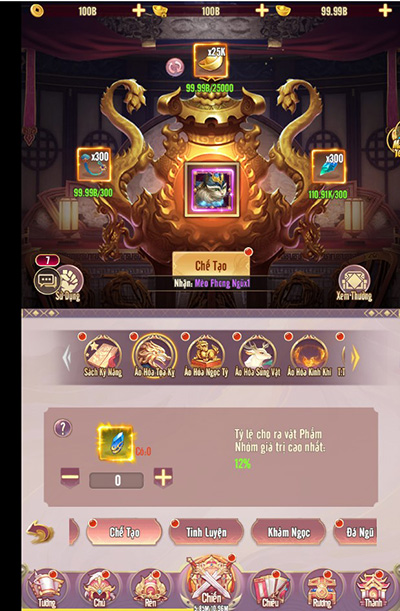 Chân Vương 3Q cho người chơi thoả sức chế đồ, triệu hồi Võ Tướng không giới hạn 4