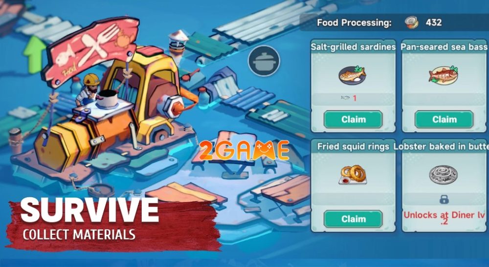 Xây dựng thành phố trên biển trong game Age of Raft age of raft 2