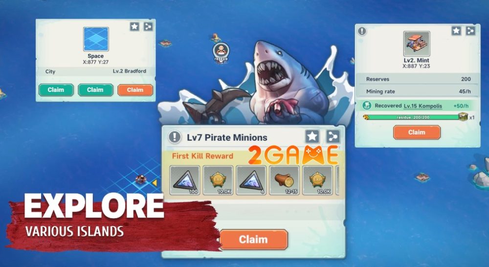 Chiến đấu với đủ thế lực trên biển lớn Age of Raft