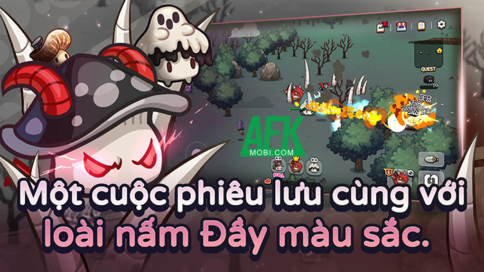 Mushroom Go mời bạn cùng các chiến binh nấm phiêu lưu chiến đấu với quái vật 1 Mushroom Go mời bạn cùng các chiến binh nấm phiêu lưu chiến đấu với quái vật 1