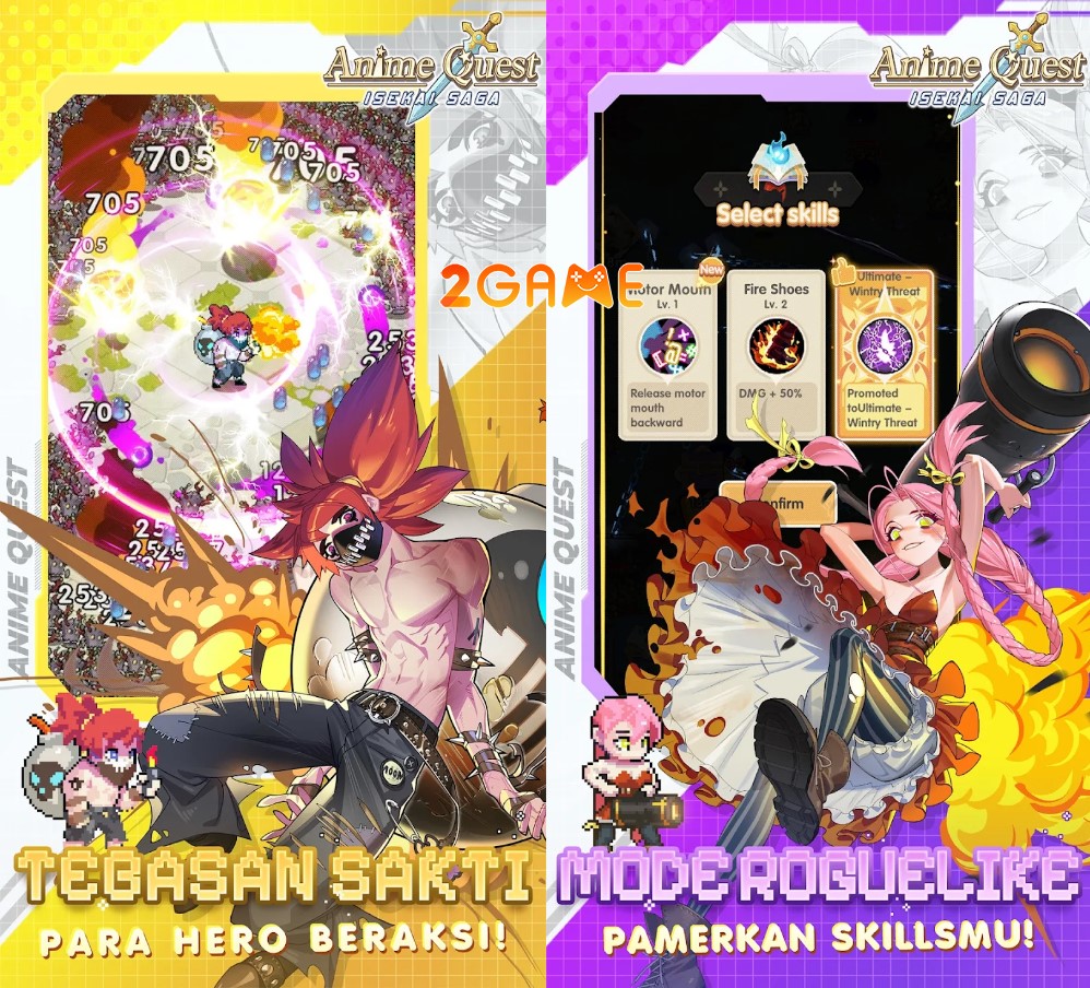 Anime Quest: Isekai Saga – Game roguelike sở hữu dàn hiệu ứng đầy màu sắc anime quest isekai saga 1