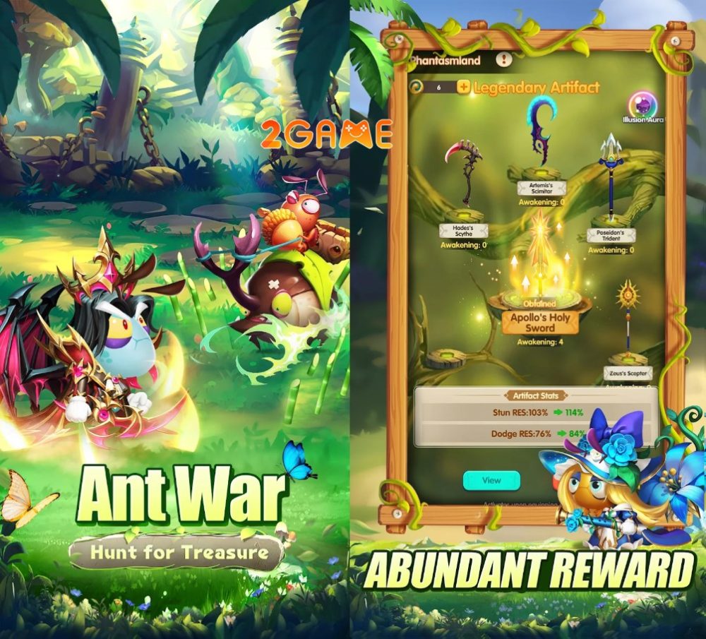Ant Wars: Treasure Hunt – Mở rương bằng cách đánh bài? ant wars treasure hunt 3
