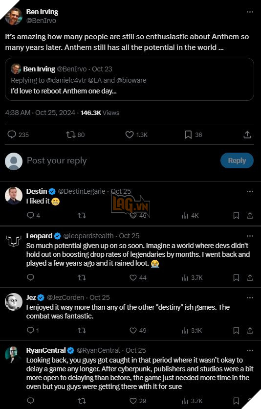 Cuu Phat Trien Game Anthem Bay To Ky Vong Muon Duoc Tai Khoi Dong Tro Choi 2 Cựu Phát Triển Game Anthem Bày Tỏ Kỳ Vọng Muốn Được Tái Khởi Động Trò Chơi 2