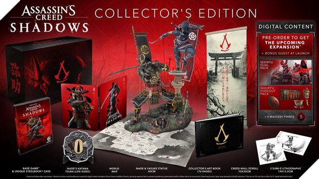 Assassin's Creed Shadows Collector's Edition Bat Ngo Giam Gia Ban Khien Cong Dong Kho Hieu 2 Assassin's Creed Shadows