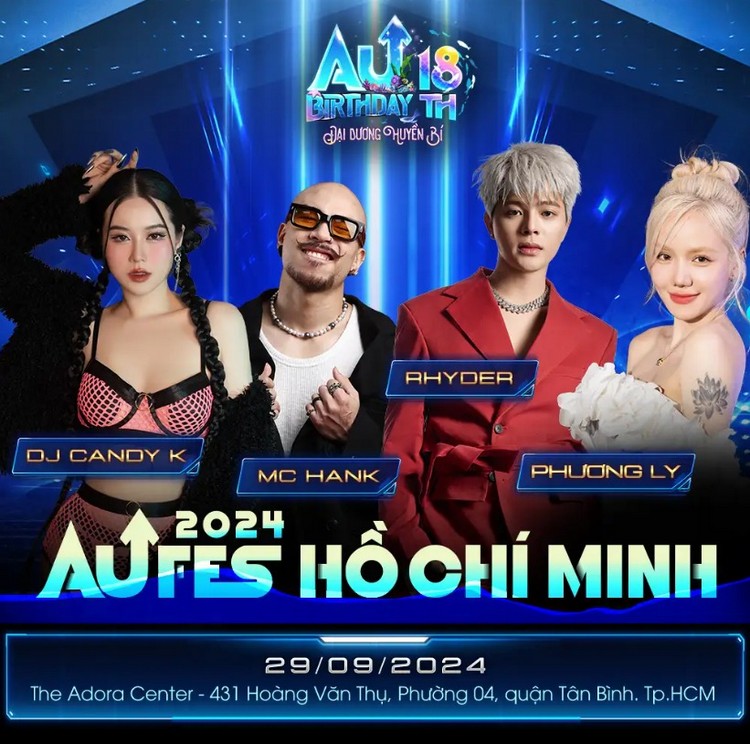 AU FES 2024: Đừng bỏ lỡ sự kiện âm nhạc lớn nhất năm do Audition tổ chức tại TP.HCM aufes hcm