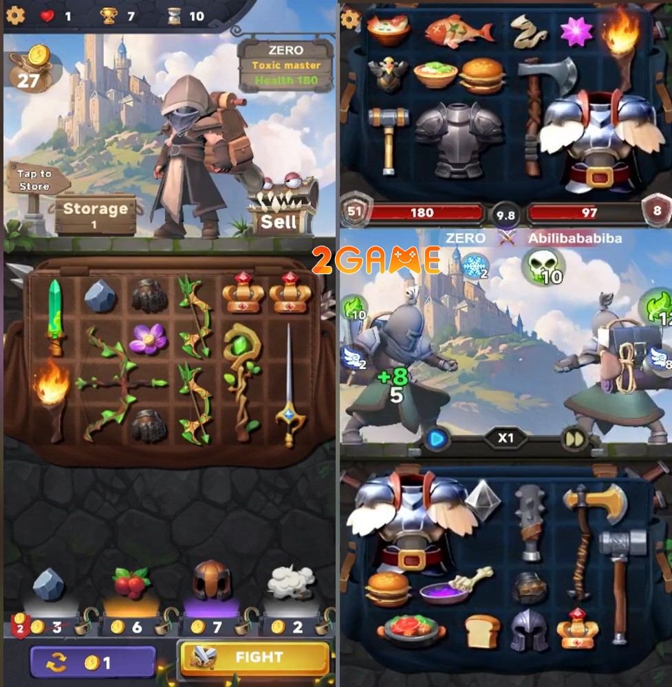 Backpack Fights: Battle Master – Dùng tất cả vật phẩm trong túi để tấn công kẻ địch backpack fights battle master 4