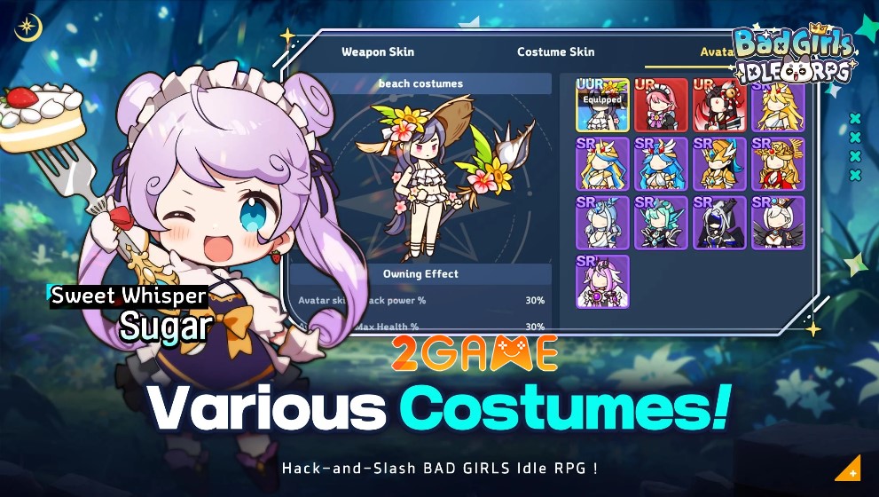 Khám phá những bộ trang phục xịn xò torng game Bad Girls IDLE RPG