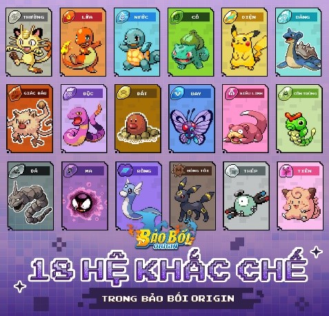 Bùng nổ trải nghiệm Bảo Bối Origin, game Pokemon chuẩn nguyên tác baoboiorigin cmn 4