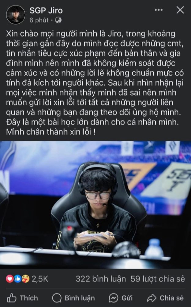 Tuyển thủ SGP nhận án phạt cho hành vi “vạ miệng”, fan bức xúc vì NPH quá thiên vị - Ảnh 2. Tuyển thủ SGP nhận án phạt cho hành vi “vạ miệng”, fan bức xúc vì NPH quá thiên vị - Ảnh 2.
