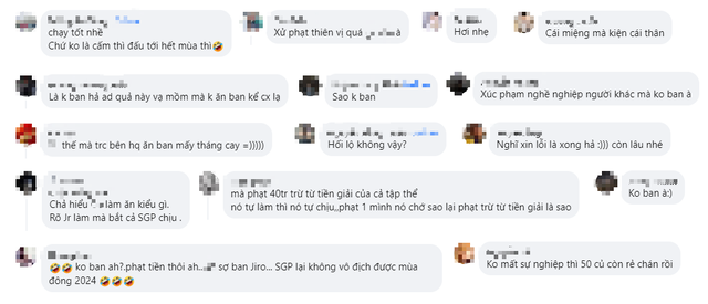 Tuyển thủ SGP nhận án phạt cho hành vi “vạ miệng”, fan bức xúc vì NPH quá thiên vị - Ảnh 4. Tuyển thủ SGP nhận án phạt cho hành vi “vạ miệng”, fan bức xúc vì NPH quá thiên vị - Ảnh 4.