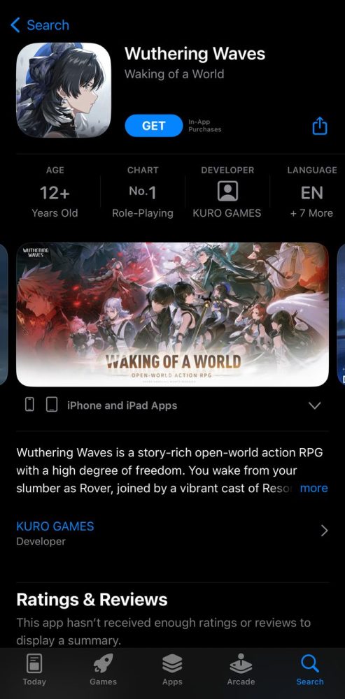 Hướng dẫn chi tiết cách tải Wuthering Waves trên iOS bằng hình ảnh! Cực đơn giản, thành công trong nháy mắt - Ảnh 7. Hướng dẫn chi tiết cách tải Wuthering Waves trên iOS bằng hình ảnh! Cực đơn giản, thành công trong nháy mắt - Ảnh 7.