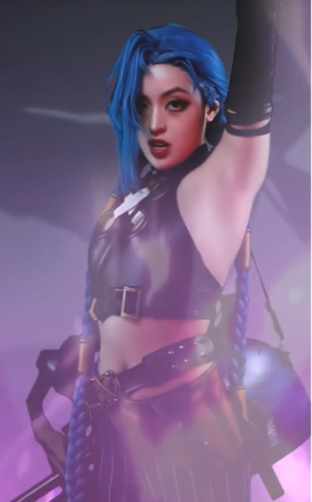 Hóa thân thành Jinx, hot girl “trứng rán” khiến người xem Hóa thân thành Jinx, hot girl “trứng rán” khiến người xem