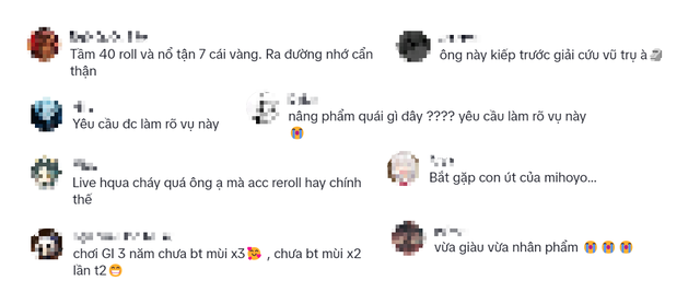 Game thủ Genshin quá may mắn, lập chiến tích quay thưởng Game thủ Genshin quá may mắn, lập chiến tích quay thưởng