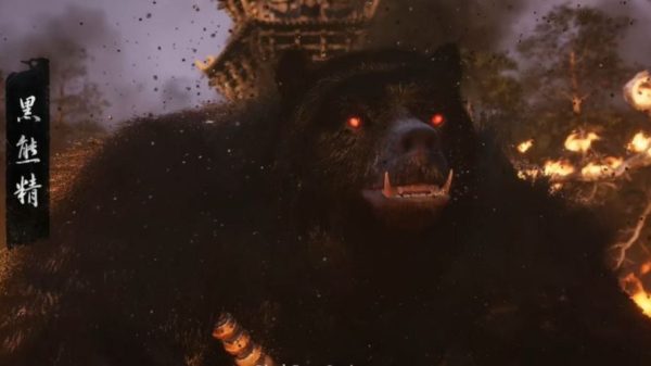 Cốt Truyện Black Myth: Wukong Chương 1: Hỏa Chiếu Hắc Vân 29 Cốt Truyện Black Myth: Wukong Chương 1: Hỏa Chiếu Hắc Vân black bear guai boss from black dlybjpg