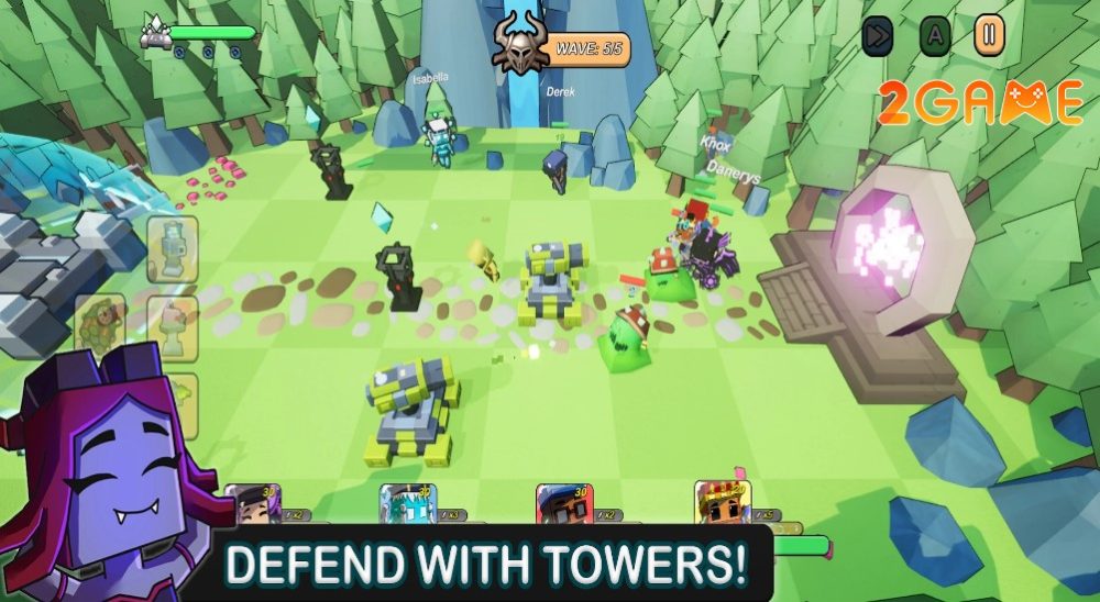 Bảo vệ vương quốc trong game thủ thành Blox Guardian blox guardian 1