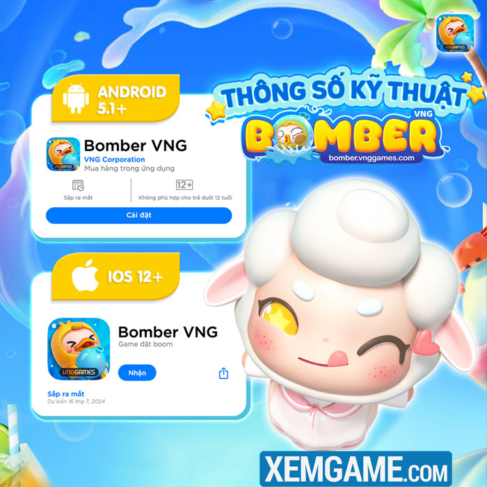 Bomber VNG chính thức ra mắt, tặng giftcode chung cho game thủ bombber vng 2
