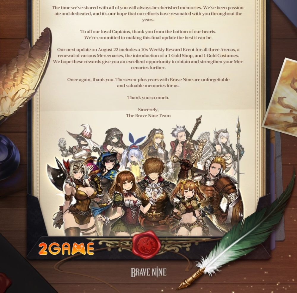 brave-nine-4 Brave Nine sẽ trở thành game offline để tri ân các game thủ vào cuối năm 2024 brave nine 4