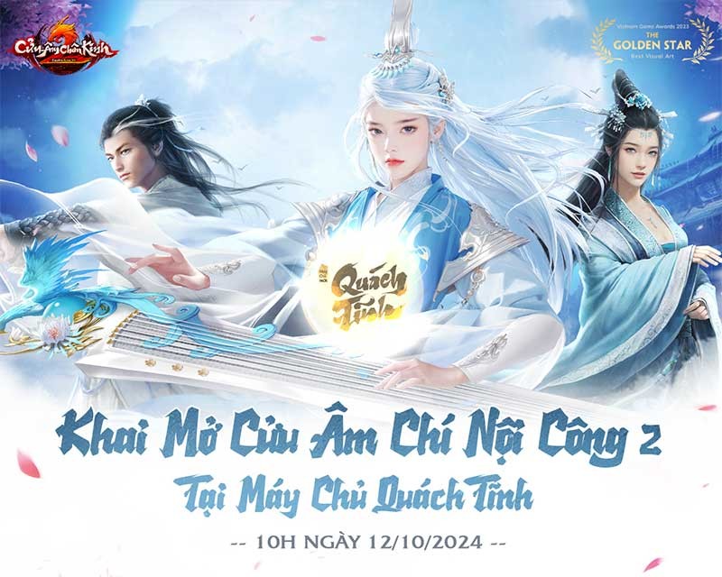 Cửu Âm Chân Kinh 2: Khai mở nội công 2 máy chủ mới Quách Tĩnh, đại chiến thập nhất môn phái và thế lực