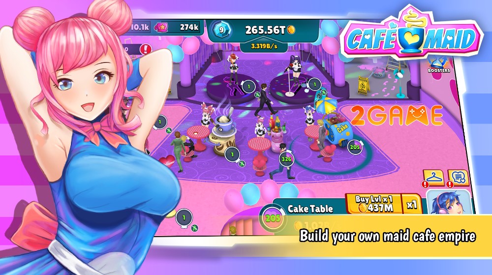 Sắp xếp vị trí các cô gái để họ phát huy sở trường của họ Cafe Maid Cute Anime Girls