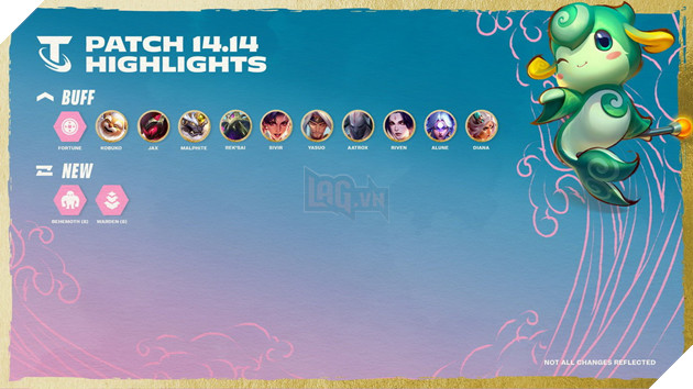 DTCL: Chi tiet ban cap nhat 14.14 - Ban update cuoi cung ket thuc mua 11 DTCL: Chi tiết bản cập nhật 14.14 - Bản update cuối cùng kết thúc mùa 11