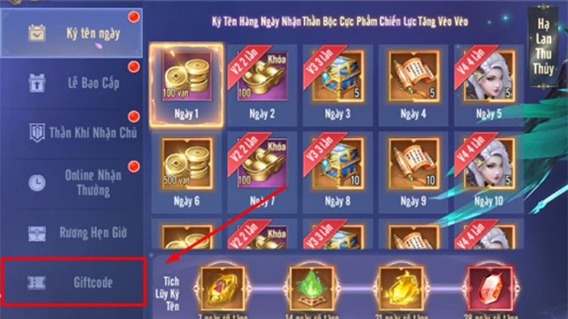 Full code game Thiên Vũ Thần Vương mới nhất 2024 và hướng dẫn cách nhập