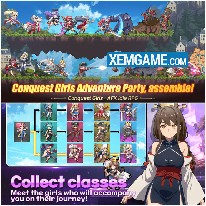 conquest-girl-3 Conquest Girls: AFK Idle RPG – game mobile nhập vai thu thập waifu mới conquest girl 3