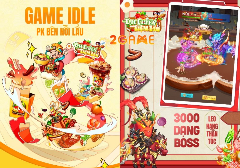 dai-chien-tiem-lau-2-1 Các nhân vật quen thuộc hóa thân thành... thực phẩm trong game mobile mới Đại Chiến Tiệm Lẩu sắp ra mắt tại Việt Nam