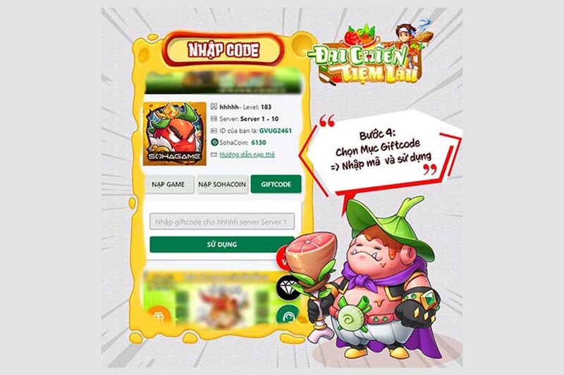 Code game Đại Chiến Tiệm Lẩu mới nhất tháng 7/2024, hướng dẫn cách nhập chi tiết Code game Đại Chiến Tiệm Lẩu mới nhất tháng 7/2024, hướng dẫn cách nhập chi tiết