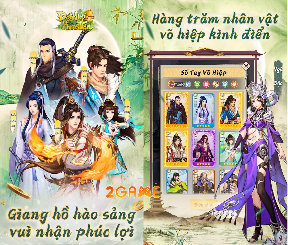 Đại Hiệp Phong Vân Gặp gỡ các nhân vật võ hiệp quen thuộc